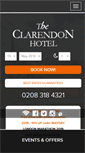 Mobile Screenshot of clarendonhotel.com
